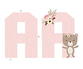 Kit Imprimible Letras 3d Editables Animales Bosque Encantado