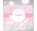 Kit Imprimible Mariposa Mariposas Fuxias Candy Bar