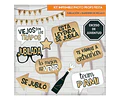 Imprimible Photo Prop Carteles Divertidas Jubilacion Glitter