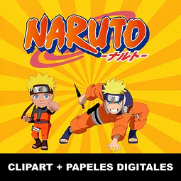 Super Kit Naruto Clipart Imágenes Png Y Papeles Digitales
