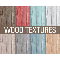 Kit Imprimible Texturas Madera Color 02 - 9 Fondos