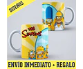 Kit Diseños Plantillas Tazas Los Simpsons Sublimación M4