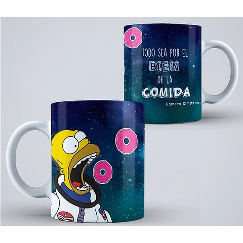 Kit Diseños Plantillas Tazas Los Simpsons Sublimación M4