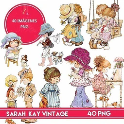 Kit Imprimible Sarah Kay Vitage 40 Png Clipart