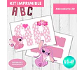 Kit Imprimible Letras 3d Editables Angela Novia De Stitch