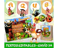 Kit Imprimible La Granja De Zenón Con Textos Editables
