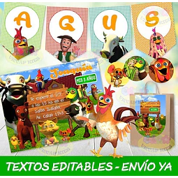 Kit Imprimible La Granja De Zenón Con Textos Editables
