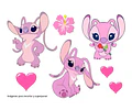 Kit Imprimible Letras 3d Editables Angela Novia De Stitch