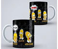 Kit Diseños Plantillas Tazas Los Simpsons Sublimación M4