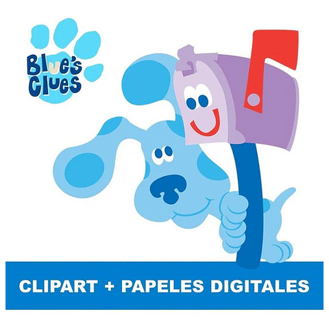 Kit Digital Las Pistas De Blue Clipart Png + Papel Digital