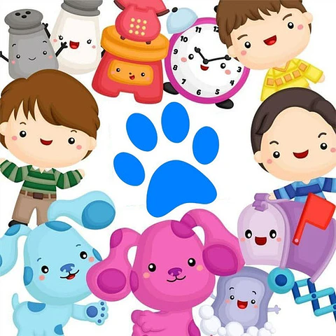 Kit Digital Las Pistas De Blue Clipart Png + Papel Digital