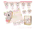 Kit Imprimible Koala Nena Bambu 100% Editable Candy Bar