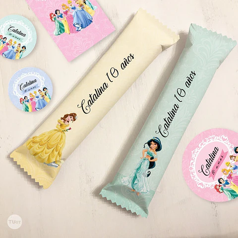 Kit Imprimible Princesas Princess Candy Bar Tukit