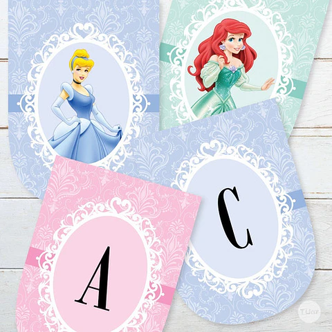 Kit Imprimible Princesas Princess Candy Bar Tukit