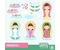 Kit Imprimible Virgencitas 28 Imágenes