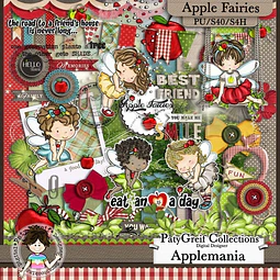 Imagenes Png Y Papeles Digitales Hadas Haditas Manzana T11