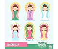 Kit Imprimible Virgencitas 28 Imágenes