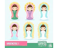 Kit Imprimible Virgencitas 28 Imágenes