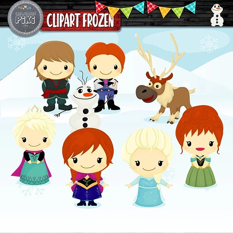 Pack Imágenes Hd Clipart Frozen + Vectores + Regalo