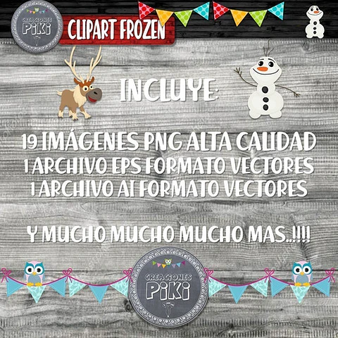 Pack Imágenes Hd Clipart Frozen + Vectores + Regalo