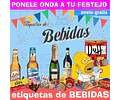 Kit Imprimible Etiquetas De Bebidas Editable