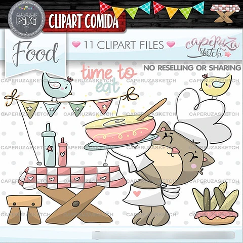Pack Imágenes Hd Clipart Deliciosa Comida Picnic Caperuza