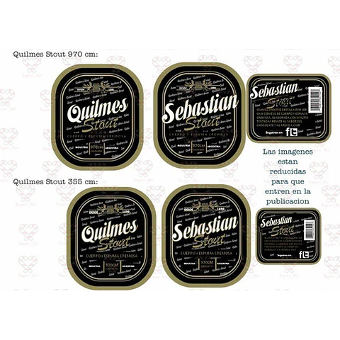 Kit Imprimible Etiquetas De Bebidas Editable