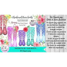 Cliparts Imagenes Png Botas De Lluvia Acuarela 
