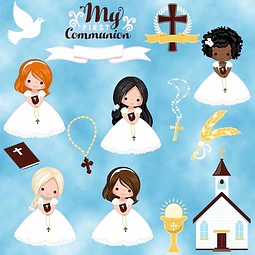 Kit Imprimible  Comunión 9 - 15 Imágenes