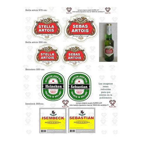 Kit Imprimible Etiquetas De Bebidas Editable