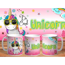 37 Plantillas Sublimación Tazas - Unicornios
