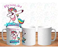 37 Plantillas Sublimación Tazas - Unicornios