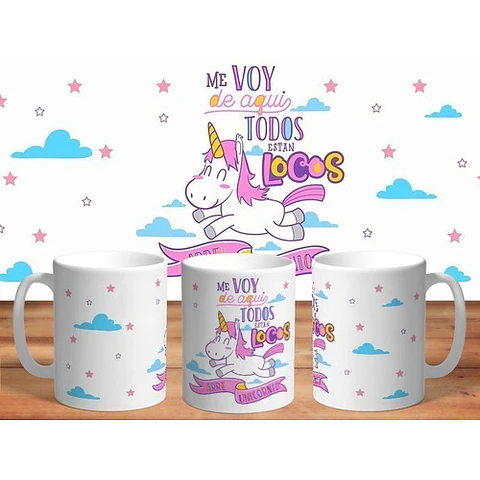 37 Plantillas Sublimación Tazas - Unicornios