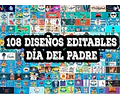 + 100 Diseños Plantillas Día Del Padre Editable Psd