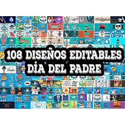 + 100 Diseños Plantillas Día Del Padre Editable Psd