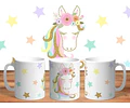 37 Plantillas Sublimación Tazas - Unicornios