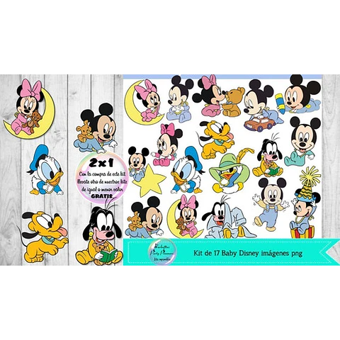 Baby Disney Cliparts Png  Kit Imprimible