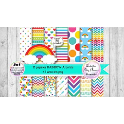 Papeles Rainbow Arco Iris