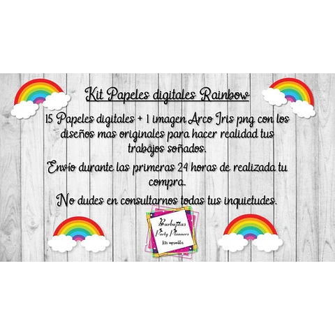 Papeles Rainbow Arco Iris