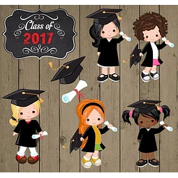Kit Imprimible  Egresaditas Nenas - 10 Clipart