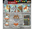 Kit Imprimible Candy Bar Animales Del Bosque Encantado