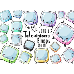 Cliparts Imagenes Png Tv Televisores Colores Pasteles Jk74