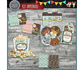 Kit Imprimible Candy Bar Animales Del Bosque Encantado