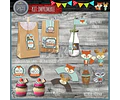 Kit Imprimible Candy Bar Animales Del Bosque Encantado