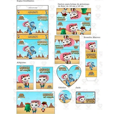 Kit Imprimible Sheriff Callie Editable