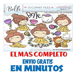 Pack Imágenes Hd Clipart Cuento Bella Y Bestia Caperuza