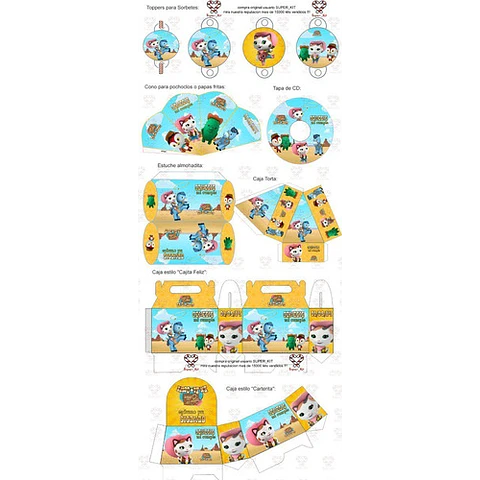 Kit Imprimible Sheriff Callie Editable