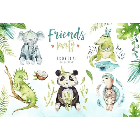 Cliparts Png Animales Del Bosque Acuarela Watercolor Pa25