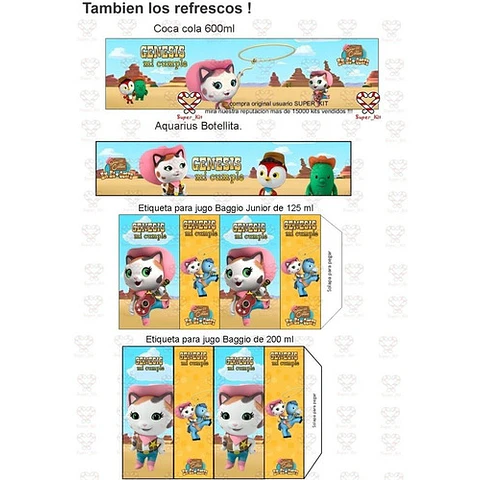Kit Imprimible Sheriff Callie Editable