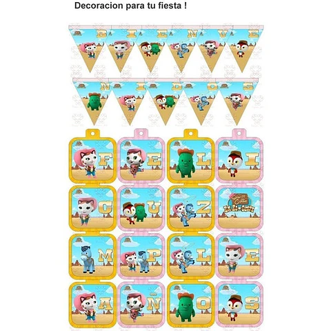 Kit Imprimible Sheriff Callie Editable